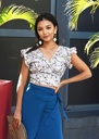 Top Lily Fleurs Parme