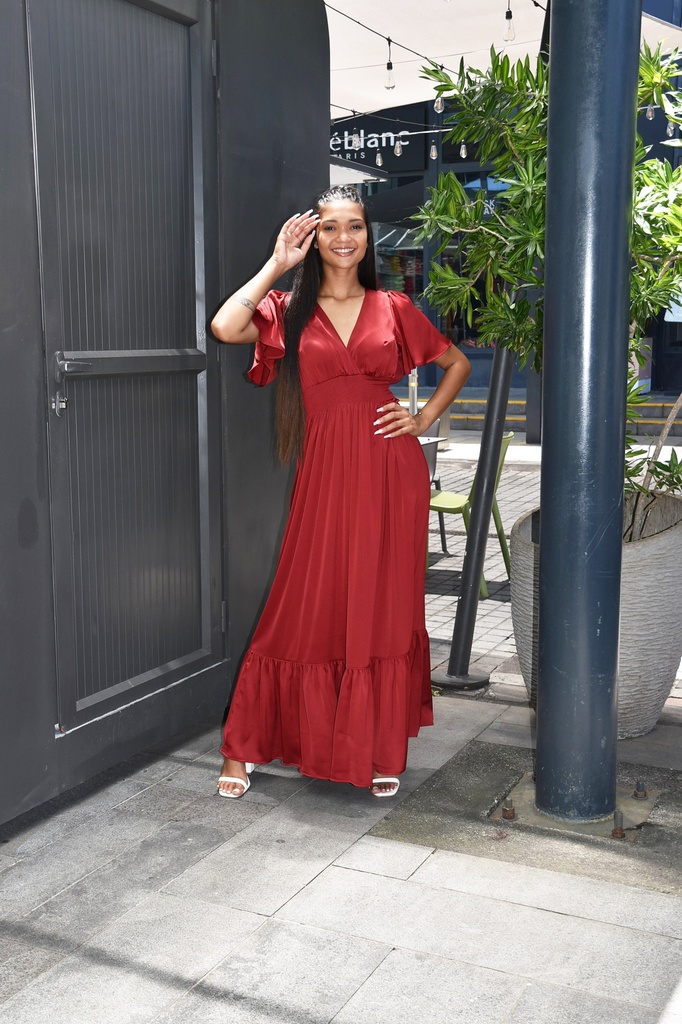 Olivia Satin Grenat