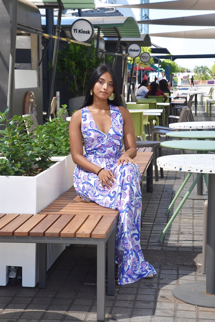 Maya Cachemire Rose & Bleu