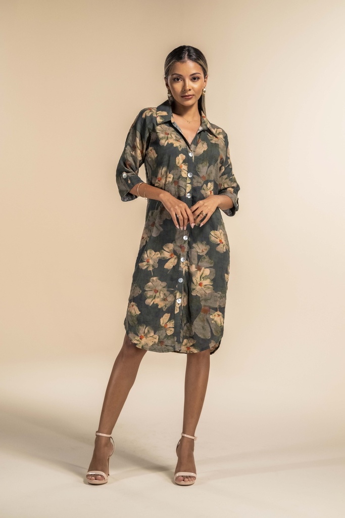 Emilia Kaki à Fleurs