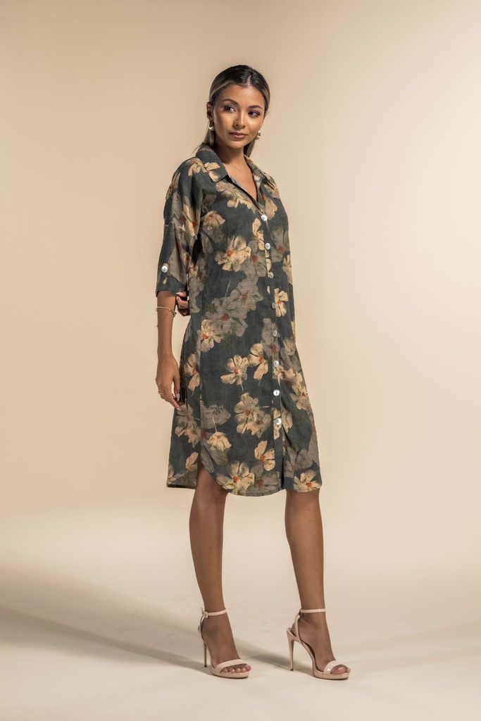 Emilia Kaki à Fleurs