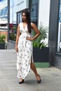 Samia Satin Ivoire & Gris