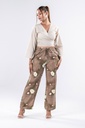 Lila Taupe à Fleurs