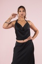 Top Sally Satin Noir