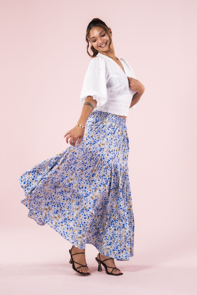 Serena Liberty Bleu & Moutarde