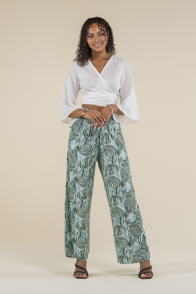 Lola Zèbre Vert & Turquoise