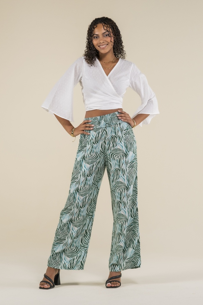 Lola Zèbre Vert & Turquoise