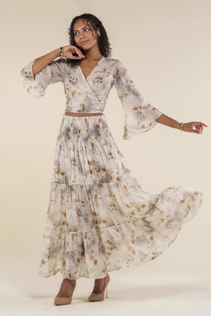 Sofia Soie Ecru & Gris