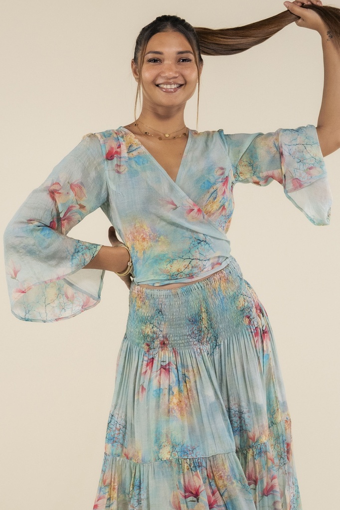 Top Holly Soie Turquoise