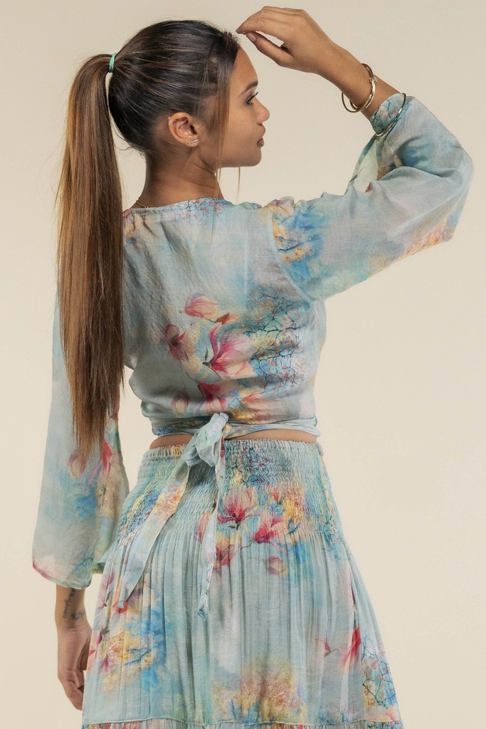 Top Holly Soie Turquoise