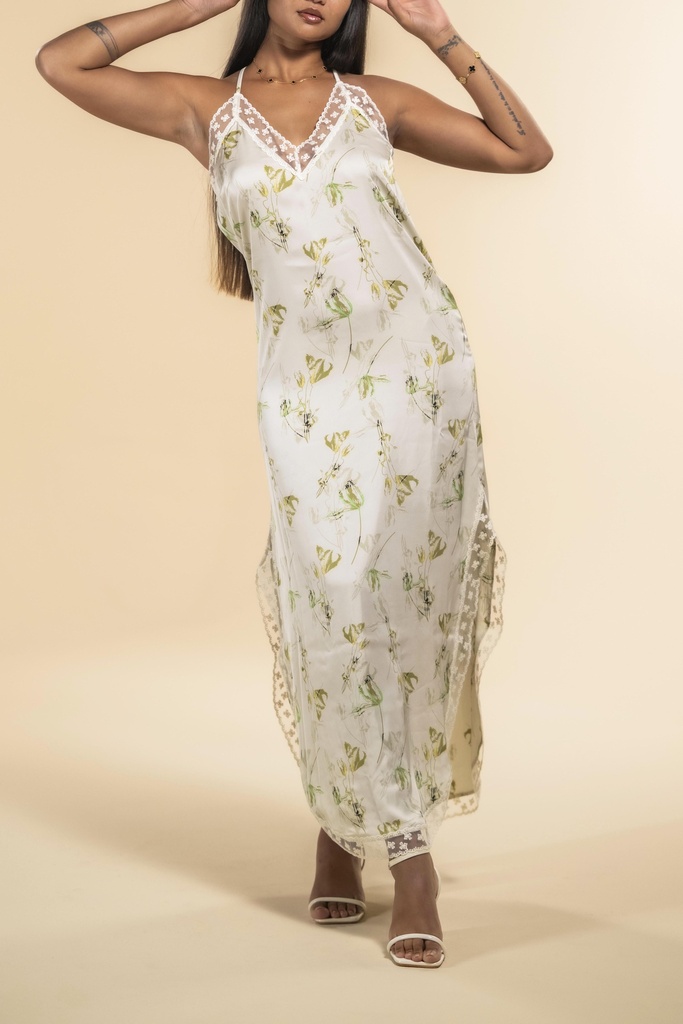 Elisa Fleurs Vert Anis