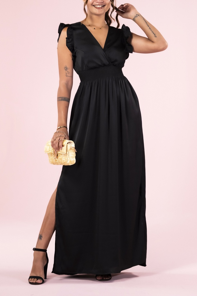 Ombretta Black Satin