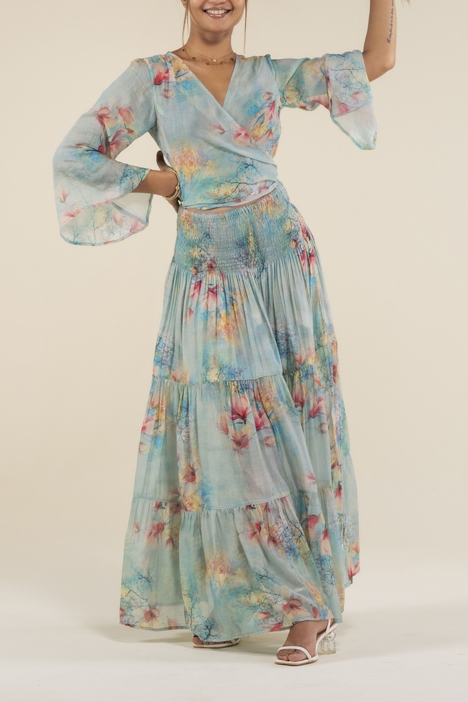 Sofia Turquoise Silk