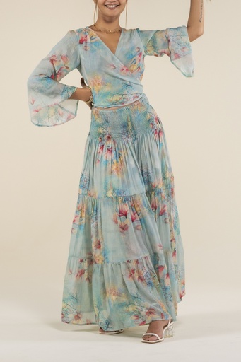 Sofia Turquoise Silk