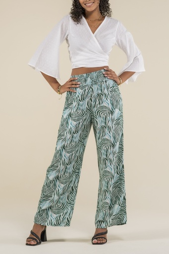 Lola Green t & Turquoise Zebra