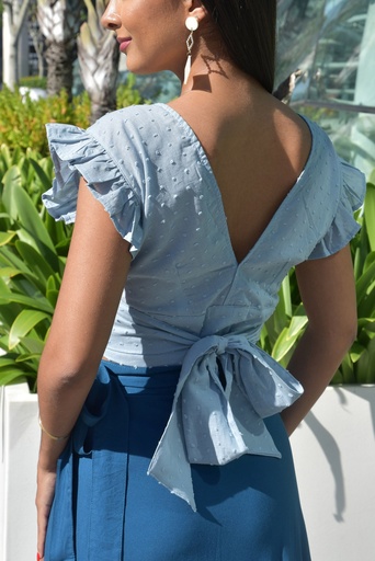 Lily Light Blue Blouse